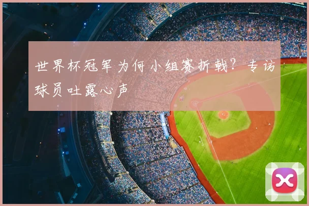世界杯冠军为何小组赛折戟？专访球员吐露心声